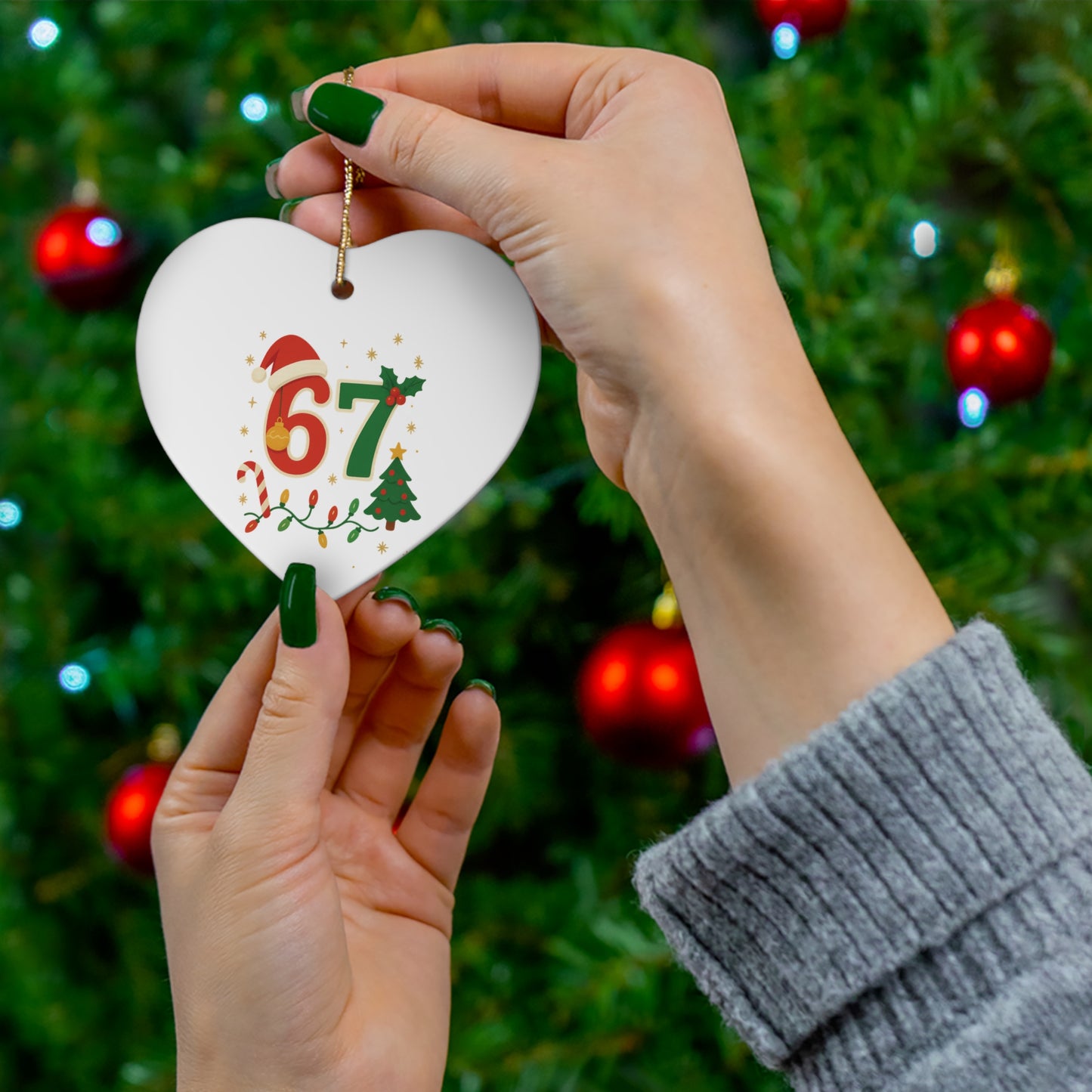 67 Christmas Ceramic Ornament
