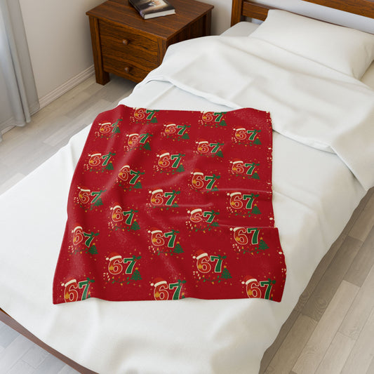67 Christmas Velveteen Plush Blanket