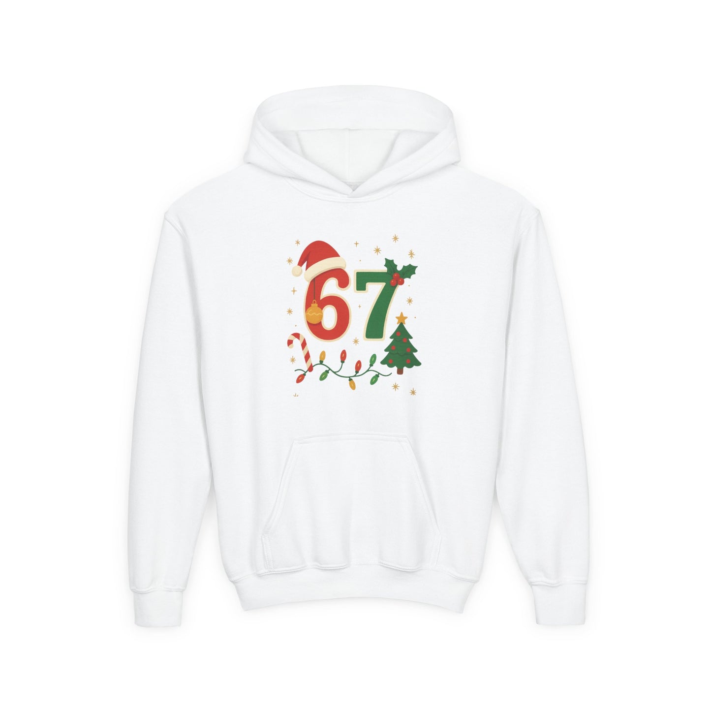 67 Christmas Youth Heavy Blend Hooded Sweatshirt