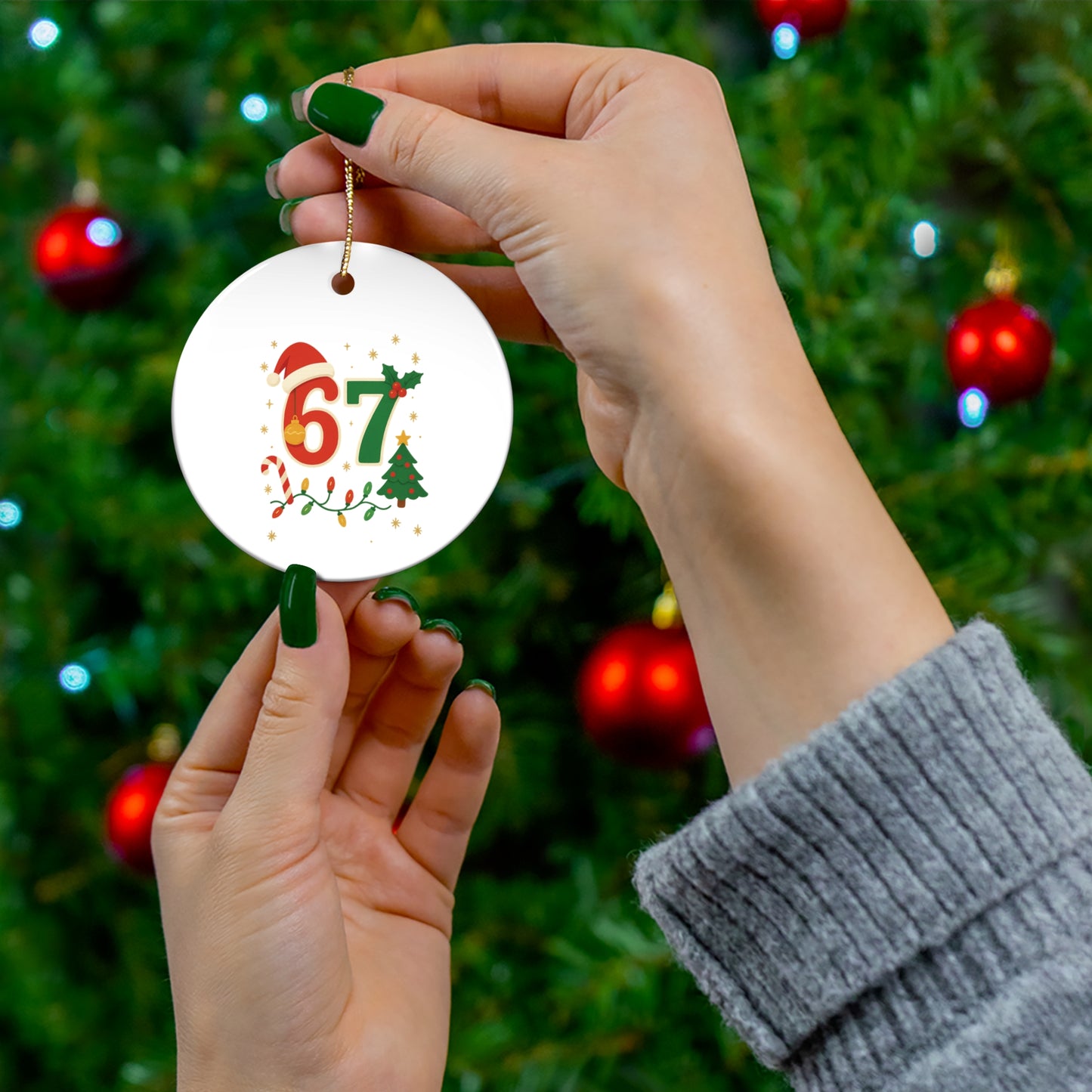 67 Christmas Ceramic Ornament