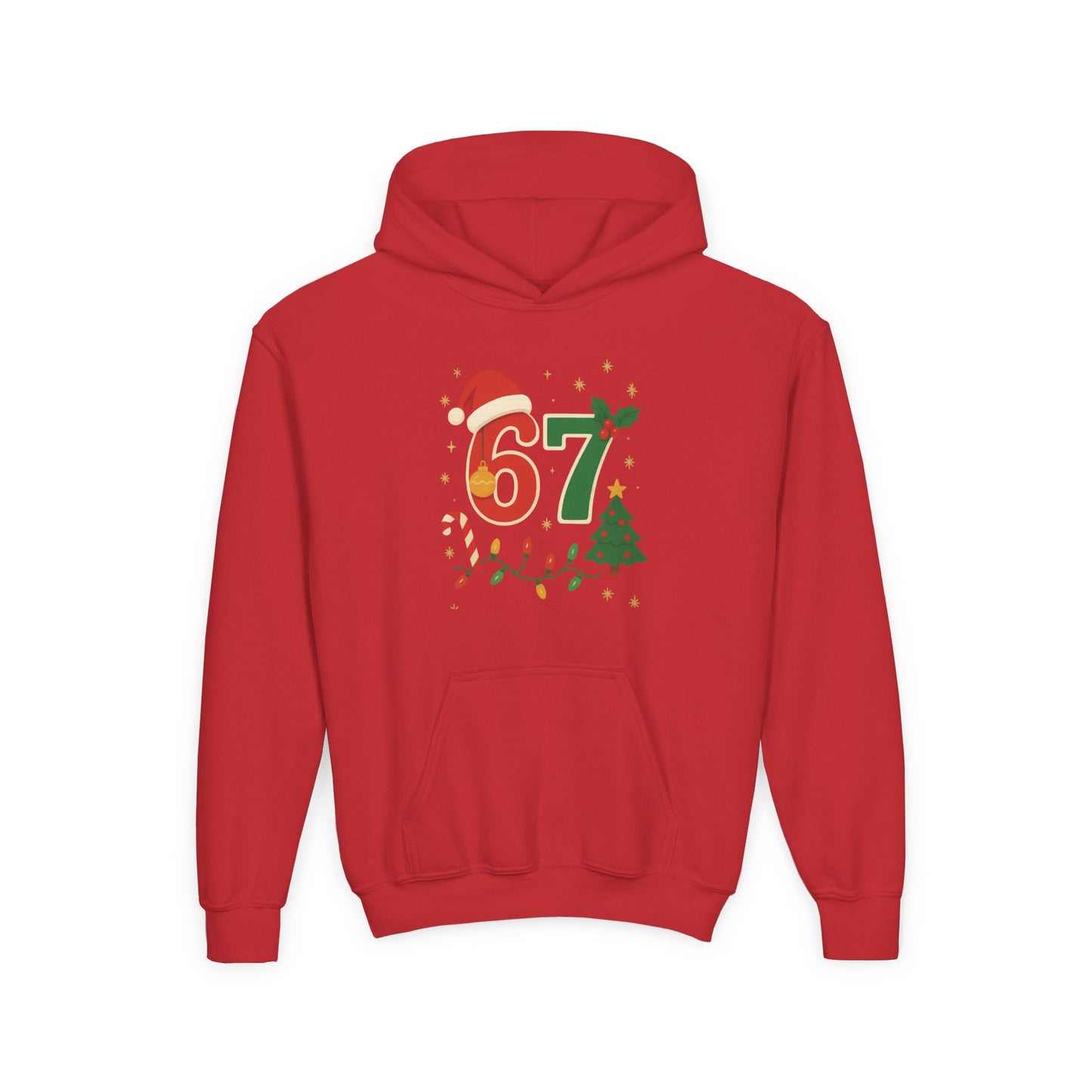 67 Christmas Youth Heavy Blend Hooded Sweatshirt